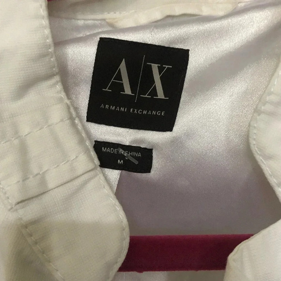 ! Armani Exchange white jacket sz M - Picture 7 of 10